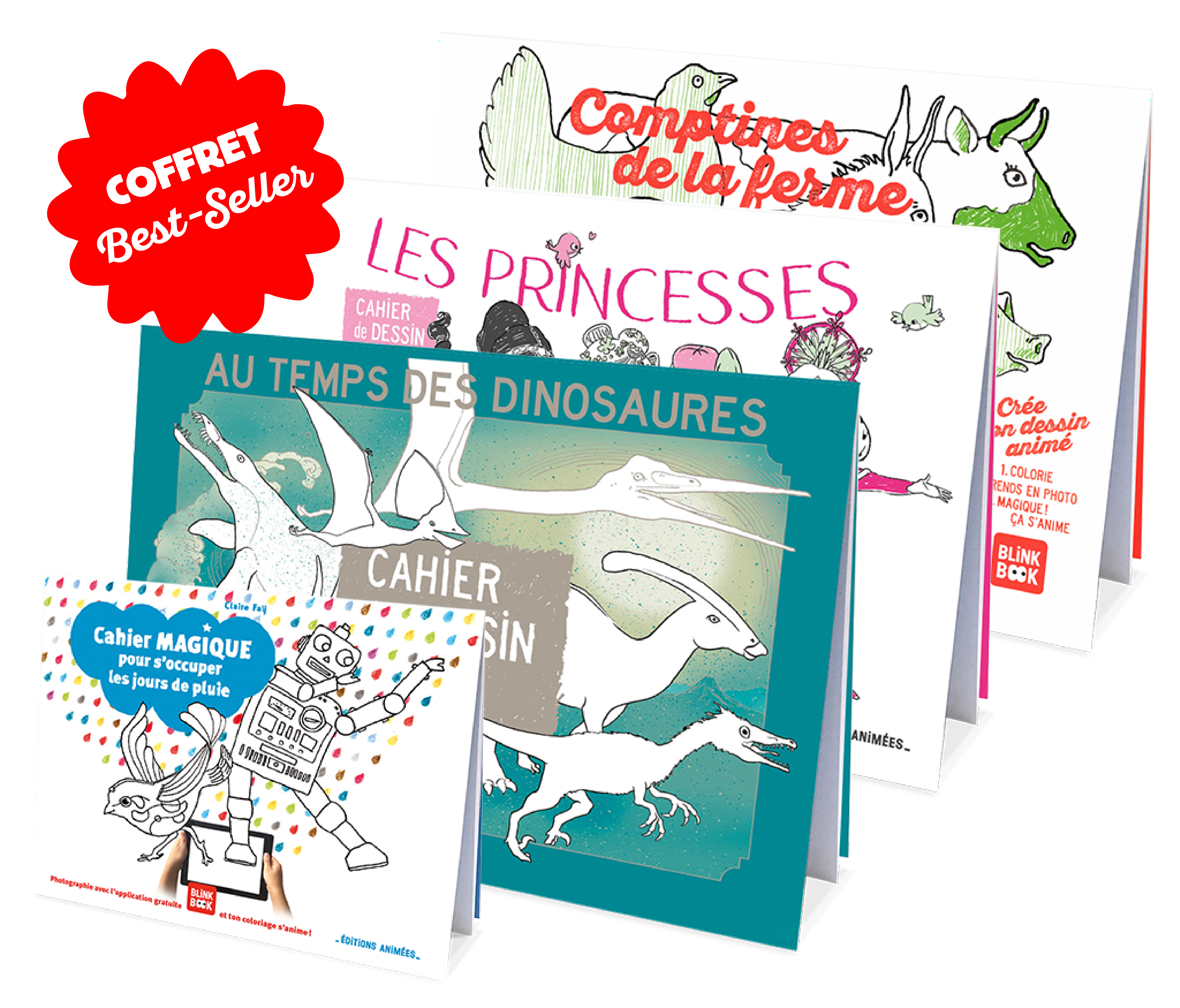 Coffret Best Seller - Coloriages Animés | BlinkBook