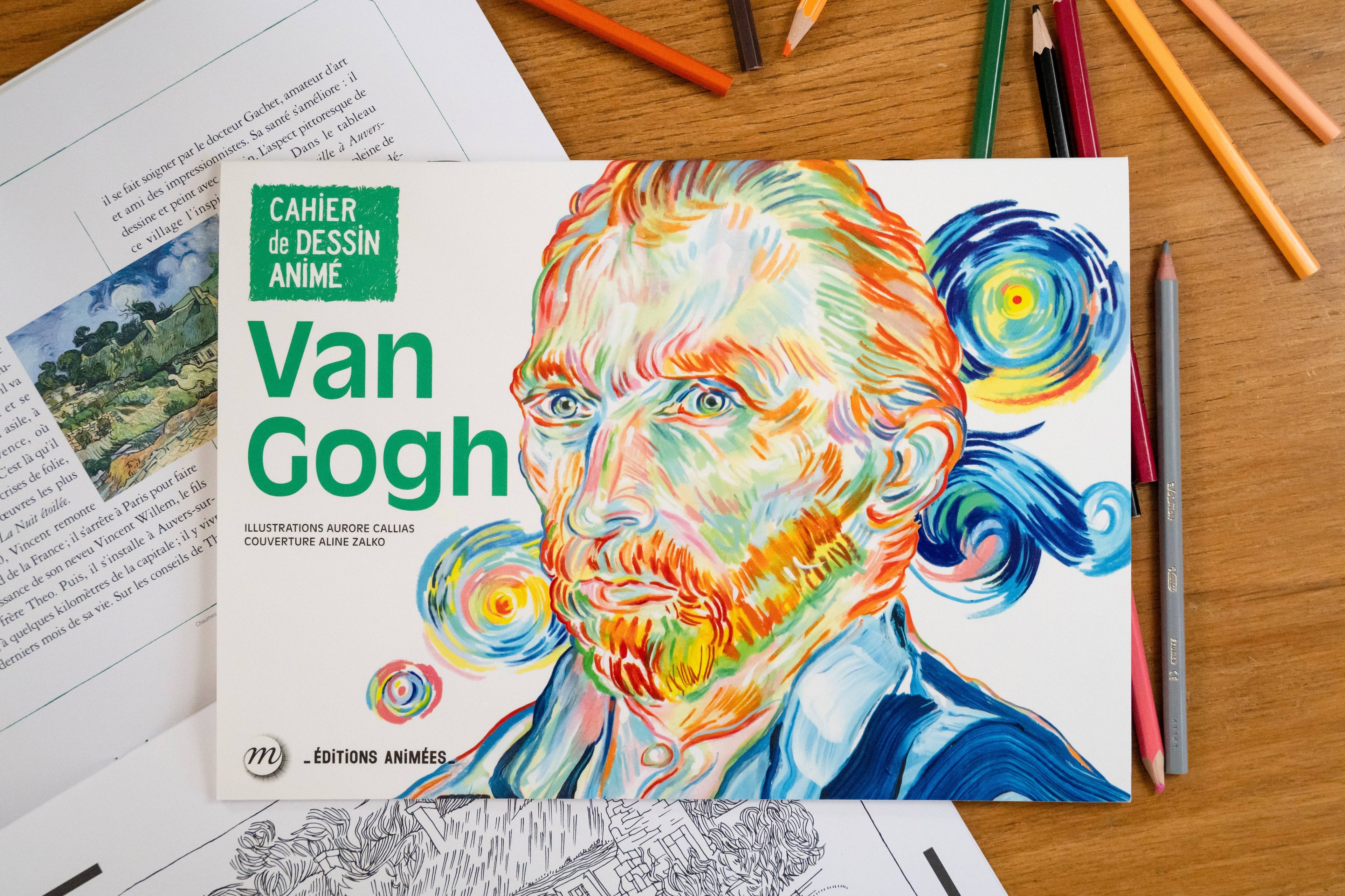 Livre Van Gogh du Coffret Peintres - Coloriage qui s&
