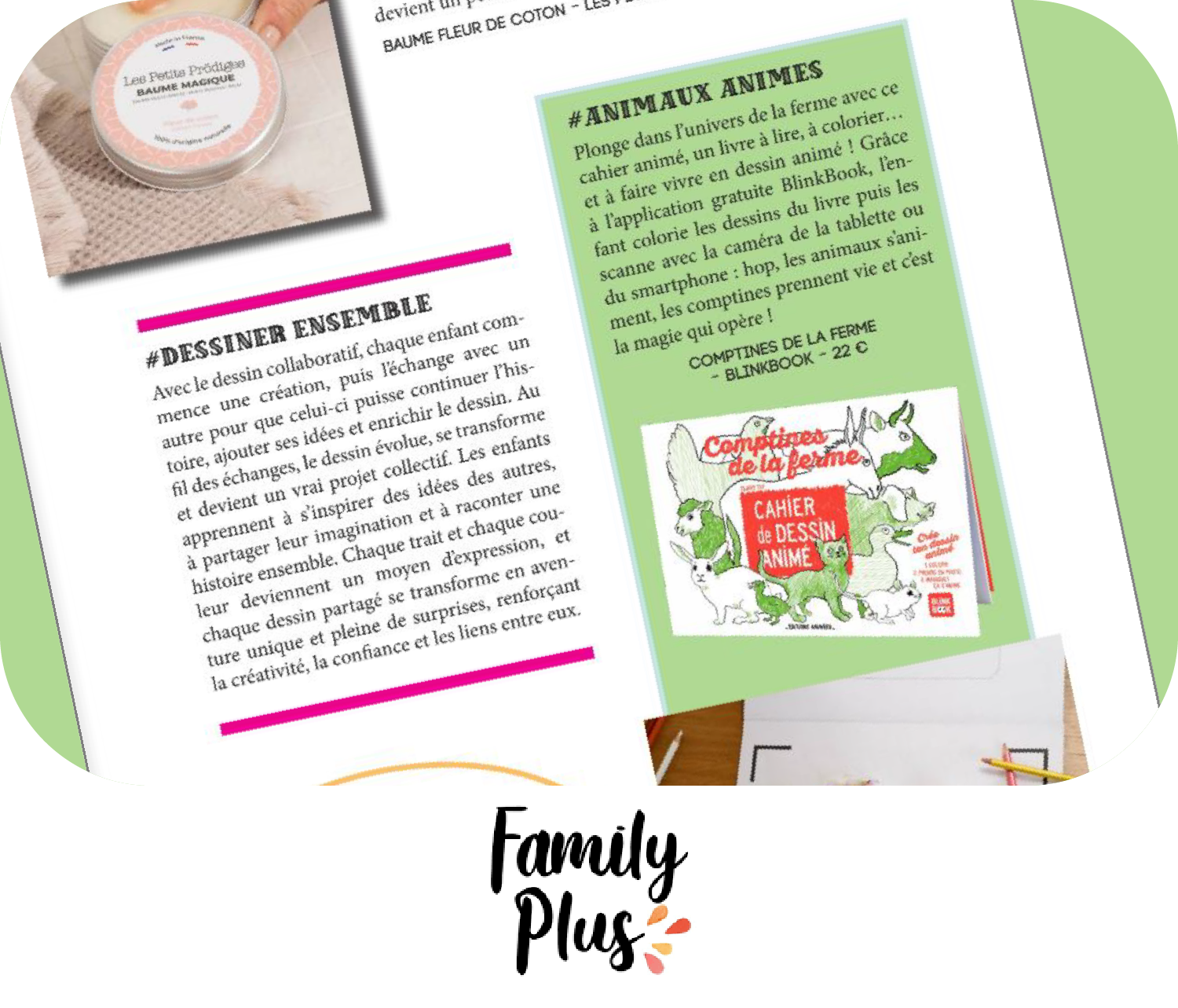 BlinkBook dans le magazine Family Plus – Spring 2026