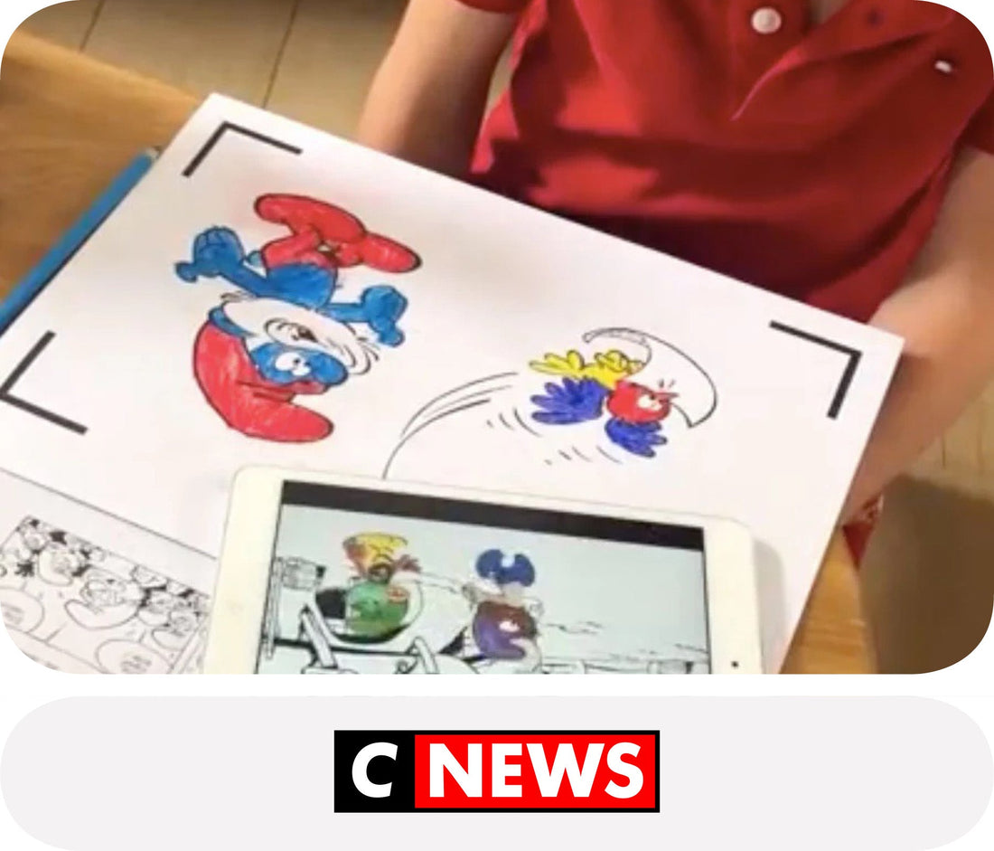 CNEWS.FR – Le Cahier de Dessin Animé – Les Schtroumpfs, un livre à emporter pour les vacances de la Toussaint