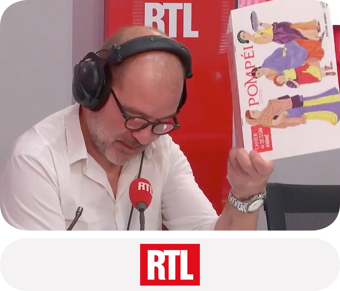 RTL France – Le Cahier de Dessin Animé Pompéi présenté par Laurent Marsick