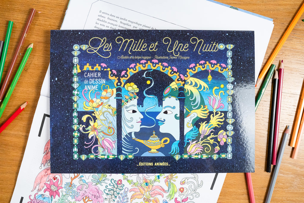 Cahier de dessin animé | Les Mille et Une Nuits | BlinkBook